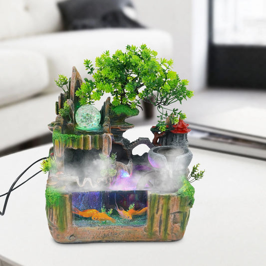 Hign-concerned Rockery Fountain Indoor Water Feature LED
