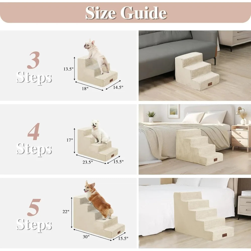 Dog Stairs For Small Dogs Sofa Ramp With Removable Cover