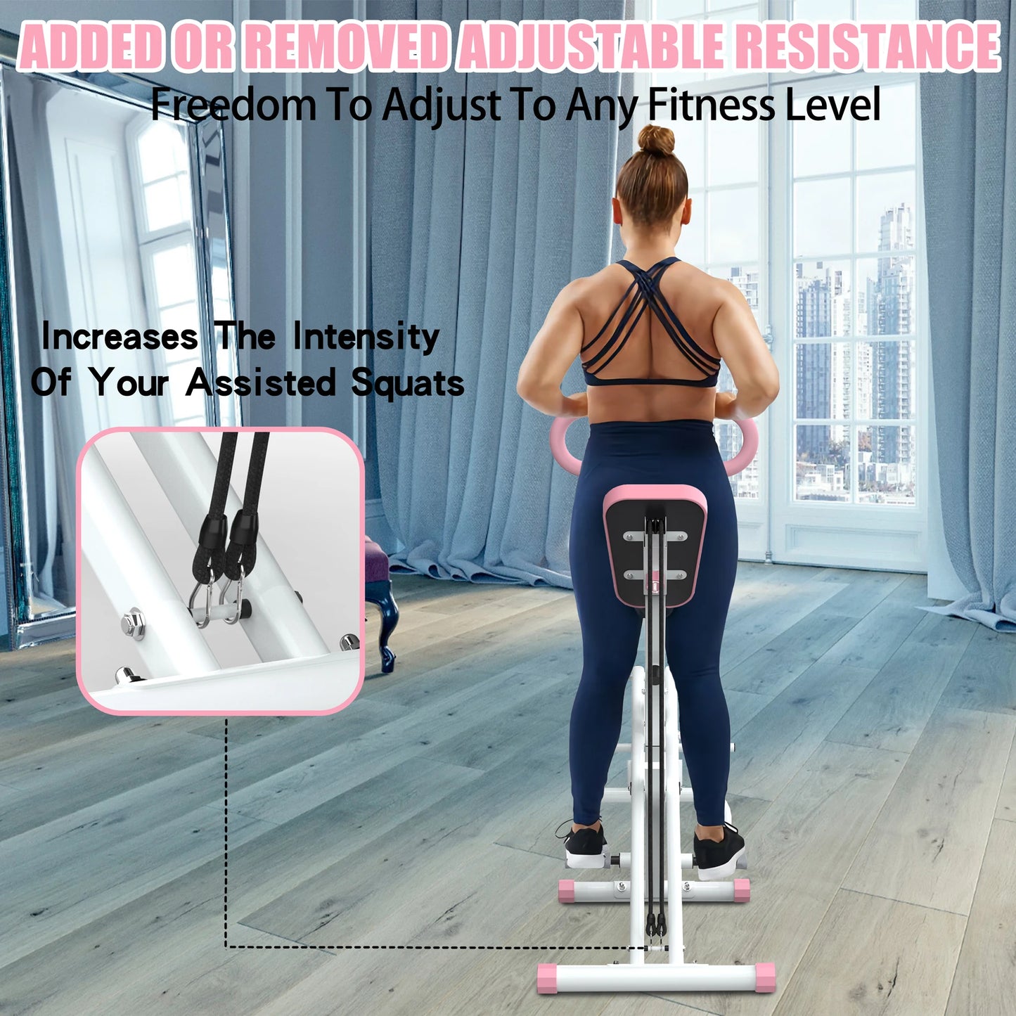 Hign-concerned Glute Training Squat Machine Foldable Band