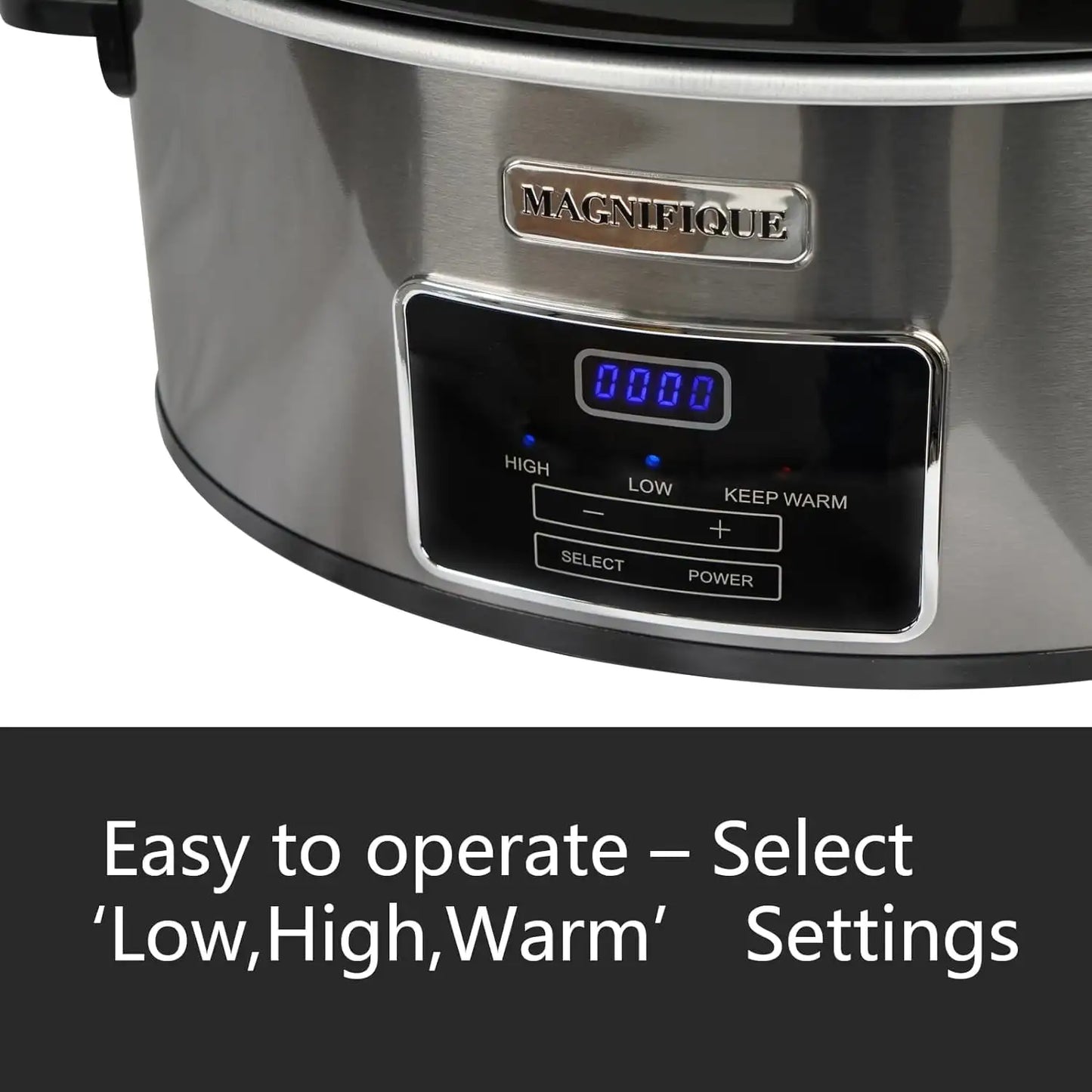 Iosn Programmable Slow Cooker With Keep Warm Digital Timer