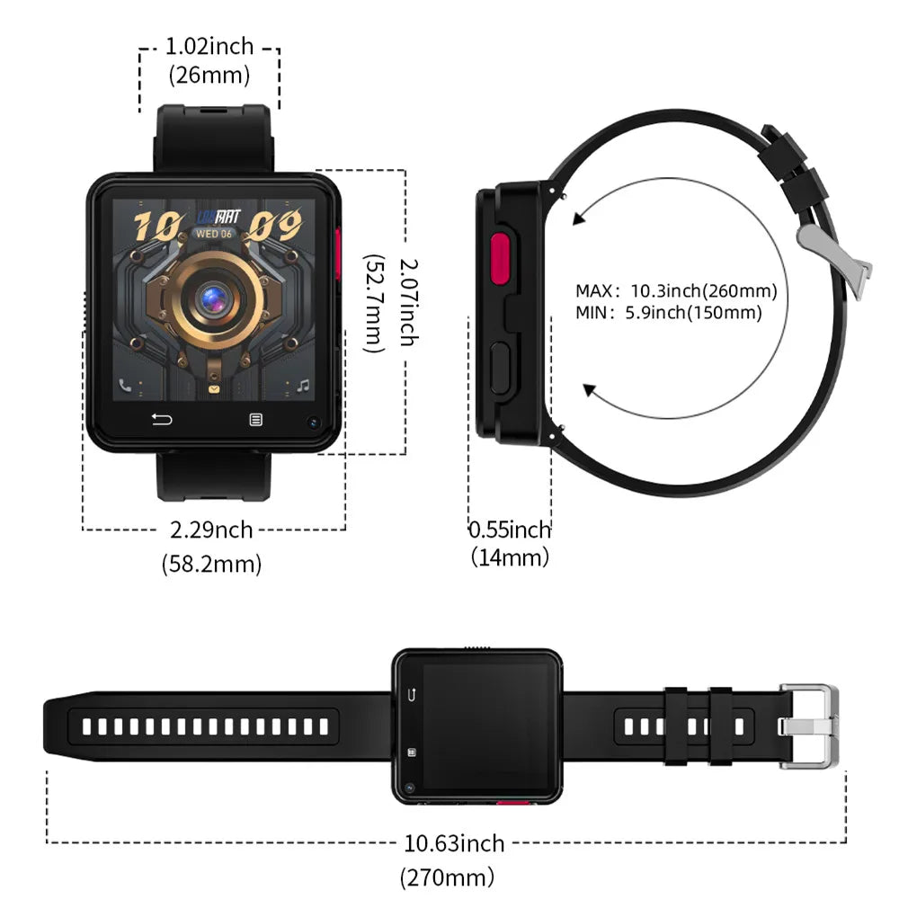 Lokmat Appllp 2 Max Dual Camera Android 11 Smartwatch