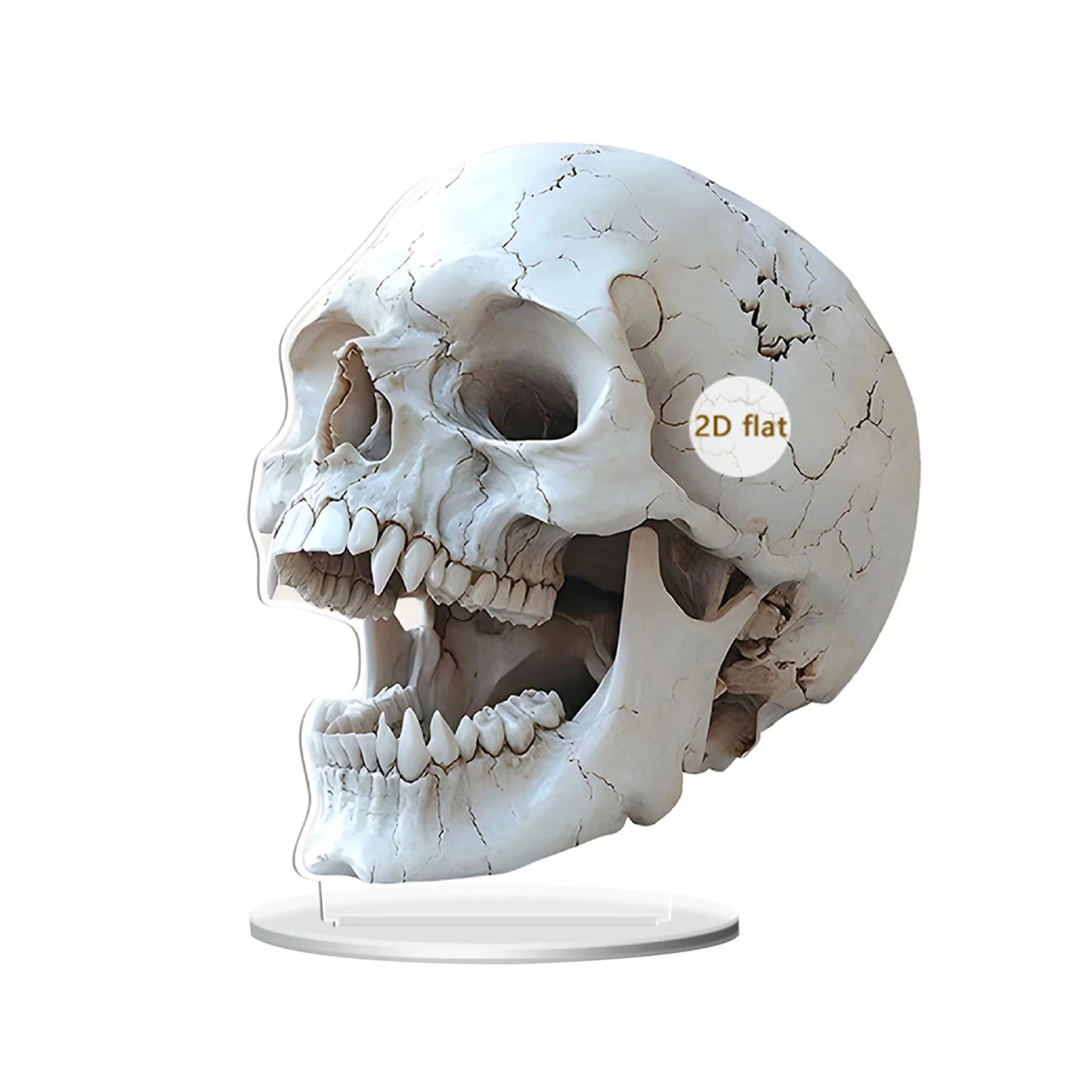 Guangdong Spooky Halloween Skull Acrylic Decor Set Of 3