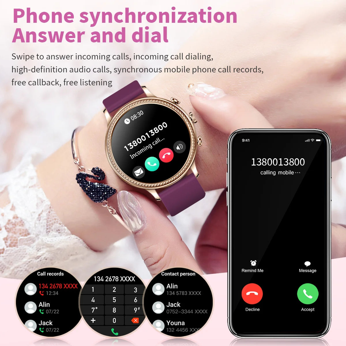 Xiaomi Mijia Luxury Women's Smartwatch with Health Monitoring Features