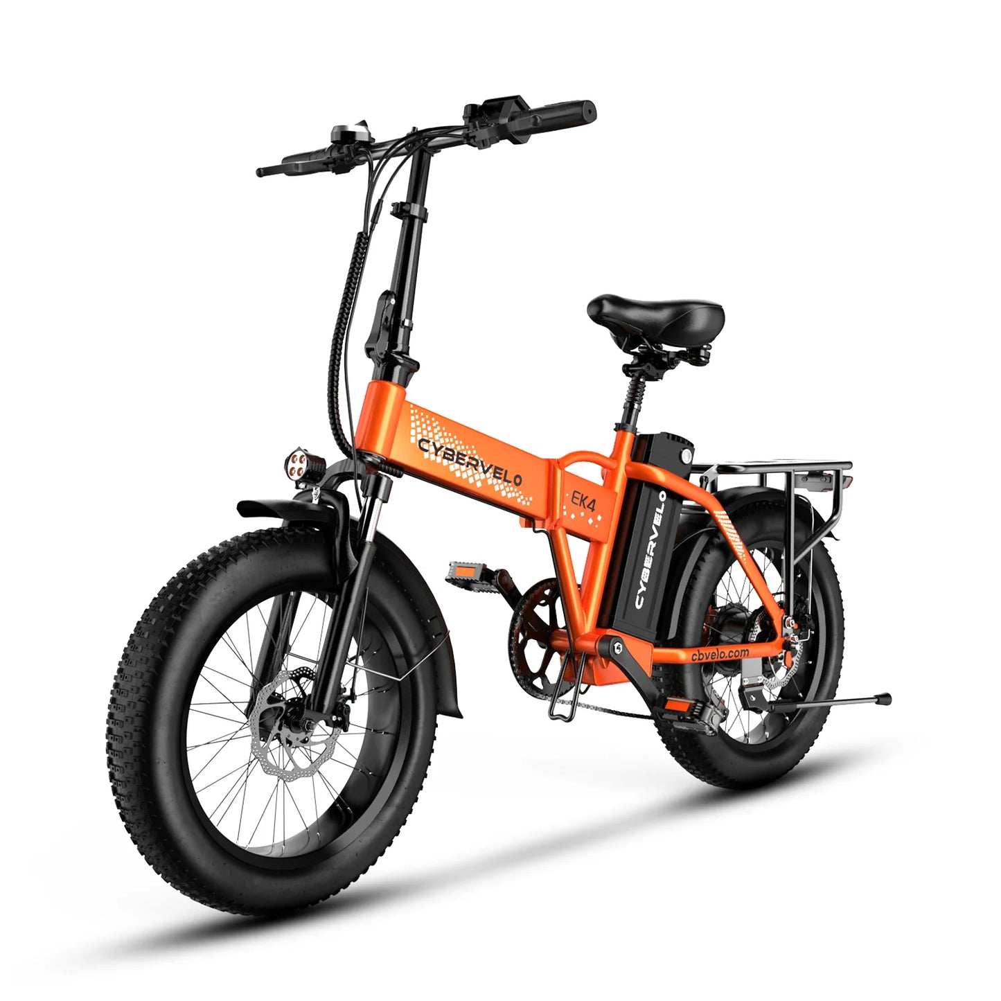 CYBERVELO Folding Electric Bike 1000W 48V Battery 80 Miles