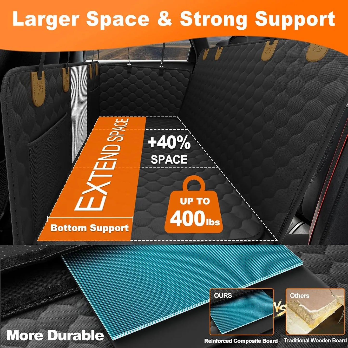 WedyvkoCN Waterproof Foldable Car Seat Hammock Protector
