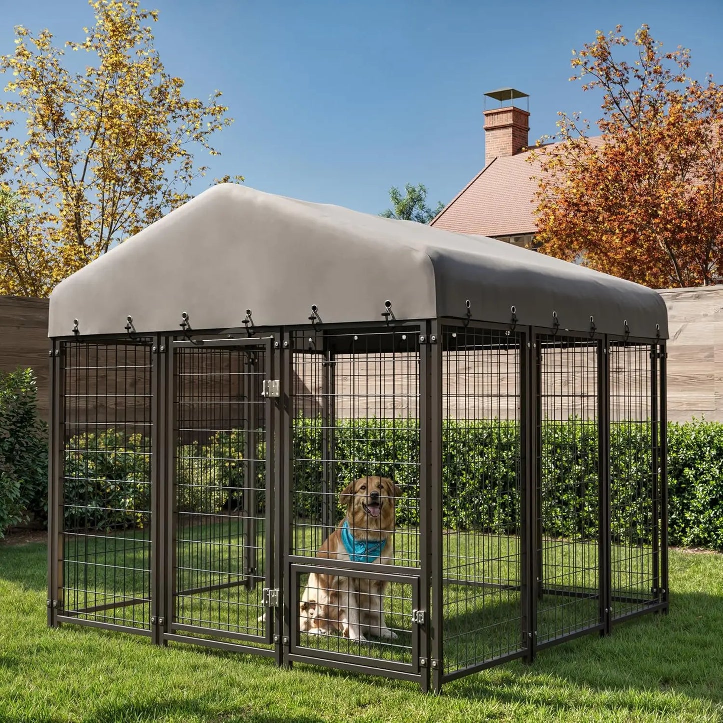 Hignconcerned Heavy Duty Outdoor Dog Kennel With Lock