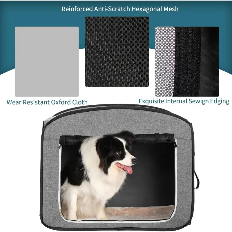 Petsfit Collapsible Pop Up Dog Crate Kennel Portable