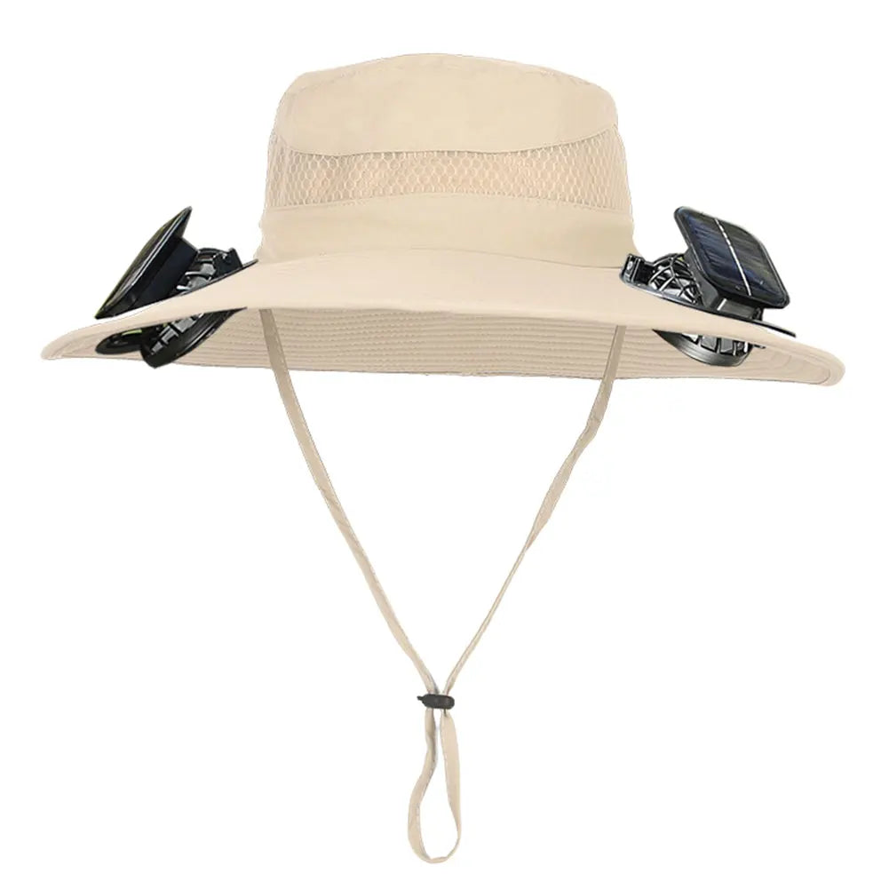 Alloet Solar Fan Hat For Outdoor Fishing And Camping