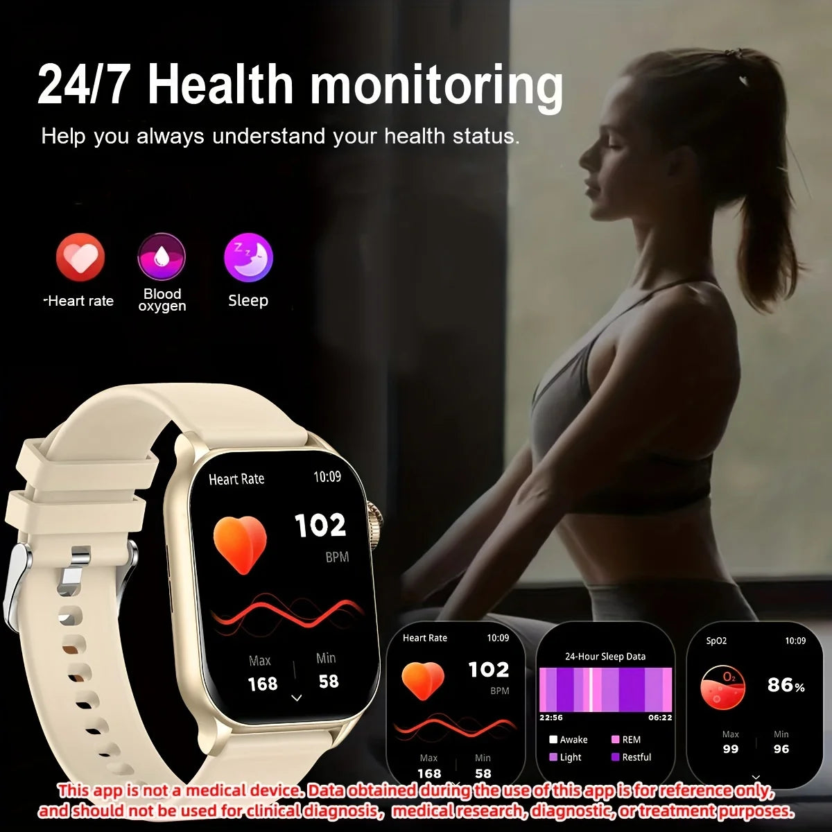 SENBONO Women Smart Watch with AMOLED Screen and Bluetooth Calling