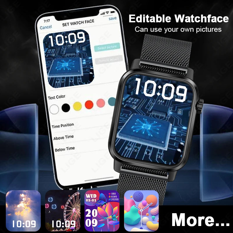 LIGE Smart Watch with HD Screen and Fitness Tracker Features