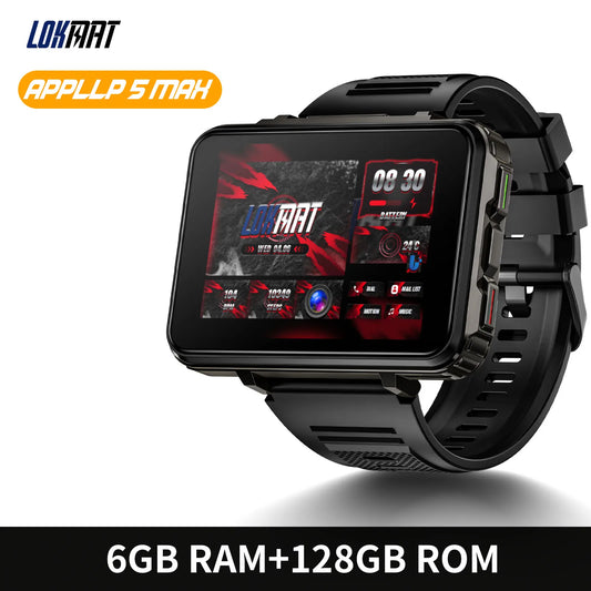LOKMAT Android Smartwatch 4G Phone Dual Camera Flashlight