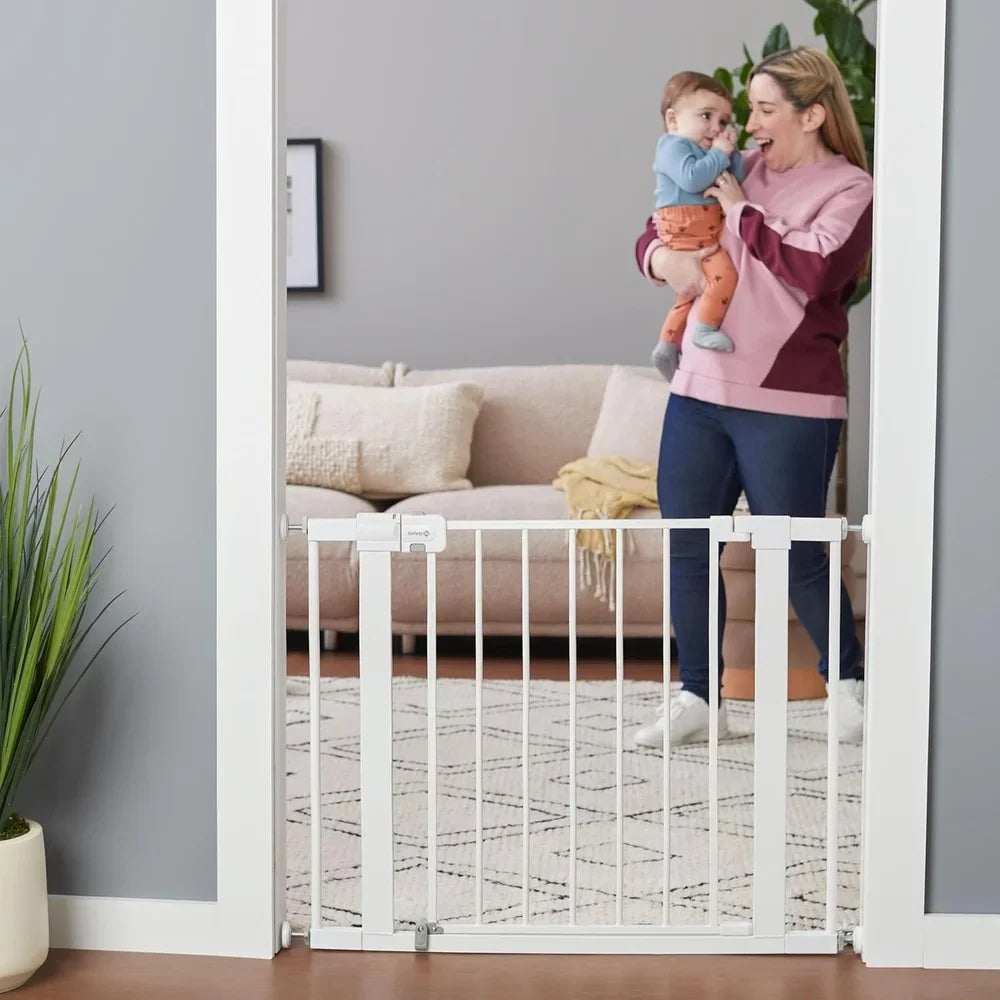 XMSJ Easy Install Walk Thru Baby Gate SecureTech Pet Safety