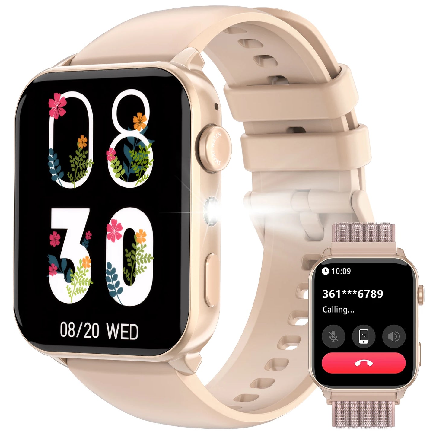IOWODO Bluetooth Smartwatch R30 Max with LED Flashlight