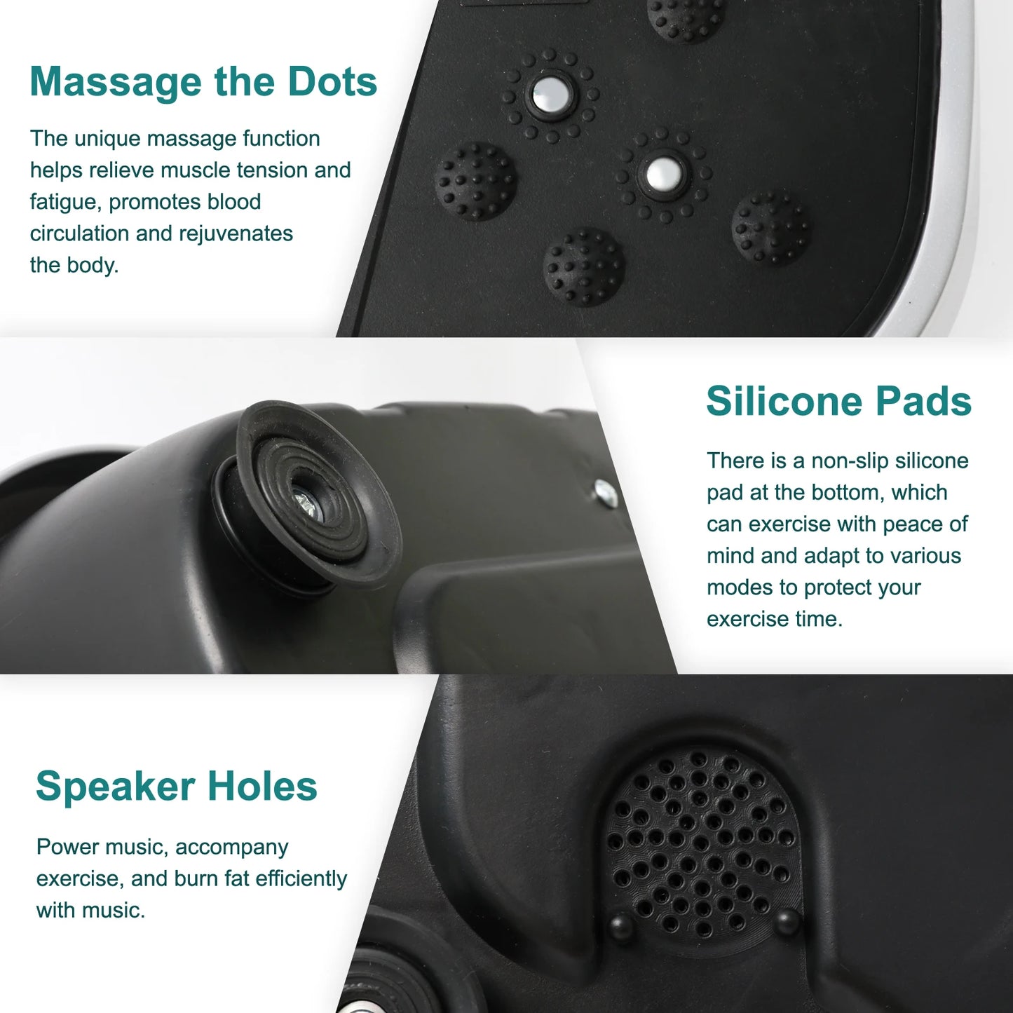 H Vibration Plate Exercise Machine For Fat Burning Workout