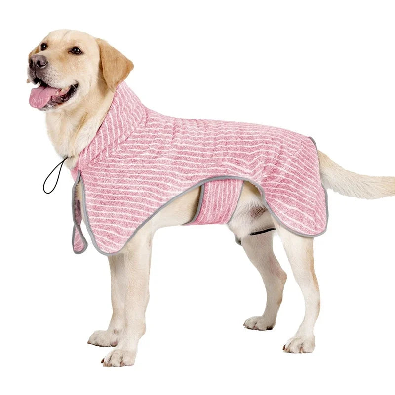 Pet Bathrobe Coat for Quick Drying and Comfort