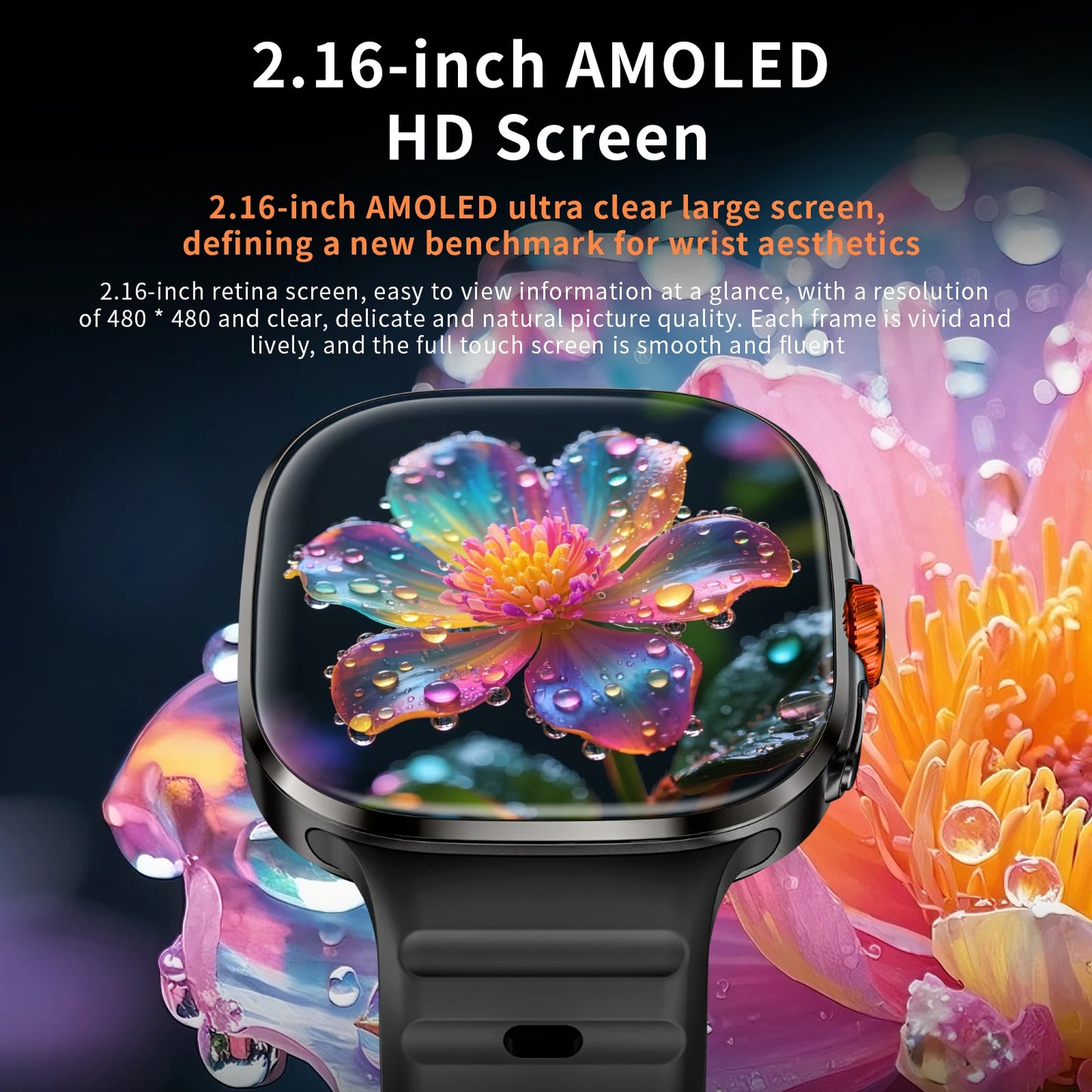 LOKMAT Appllp 6 Max Android Smartwatch With AMOLED Screen
