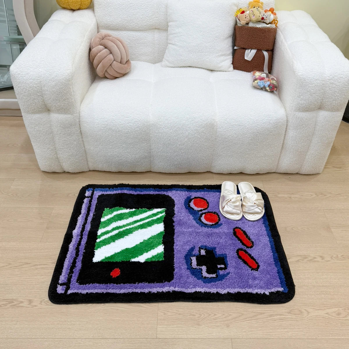 Game Player Plush Tufted Rug for Bathroom and Kitchen