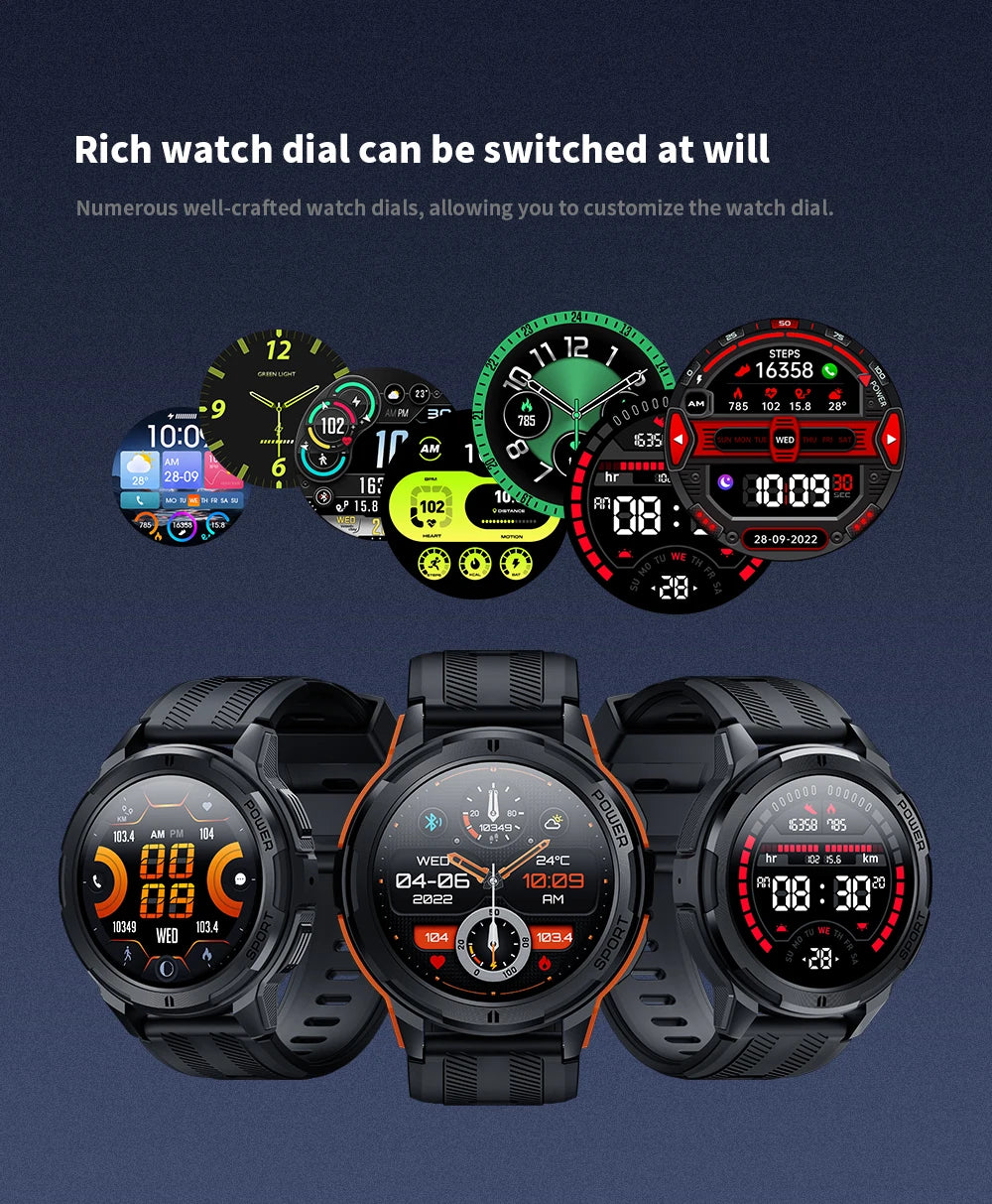 Oukitel Smartwatch BT10 410mAh Bluetooth Five Two For Men