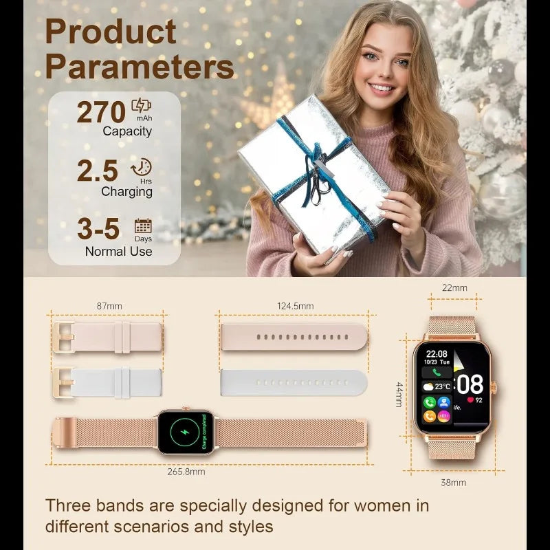 Smart Watch Fitness Tracker with Advanced Health Monitoring Features