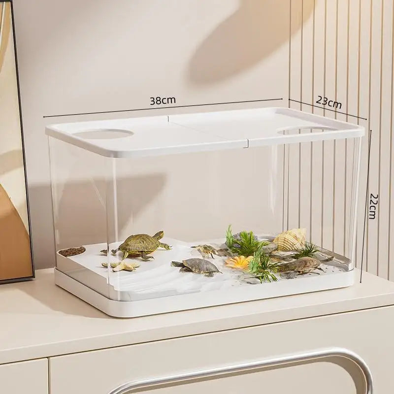 Hign-concerned Transparent Mini Fish Tank Hydroponic Lid
