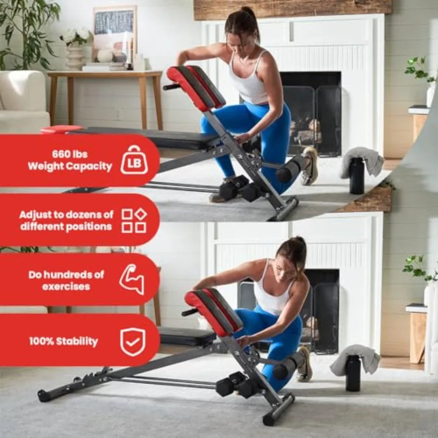 Hign-concerned Adjustable Weight Bench For Full-Body Workout