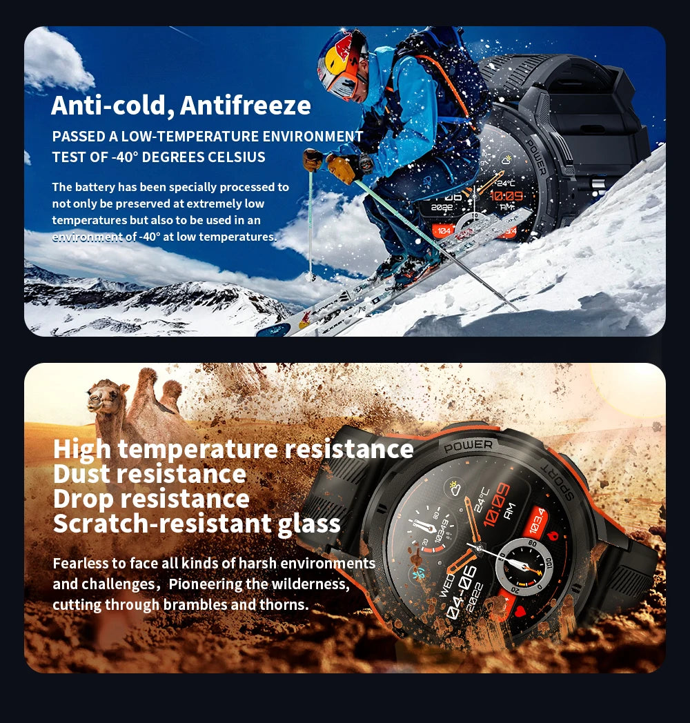 Oukitel Smartwatch BT10 410mAh Bluetooth Five Two For Men