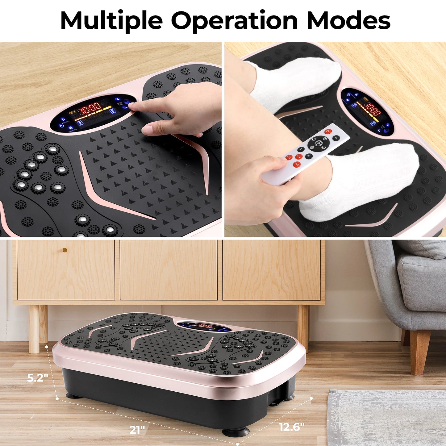 General Vibration Plate Exercise Machine With Loop Bands