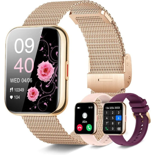 AI Voice Smart Watch for Women with Call Functionality