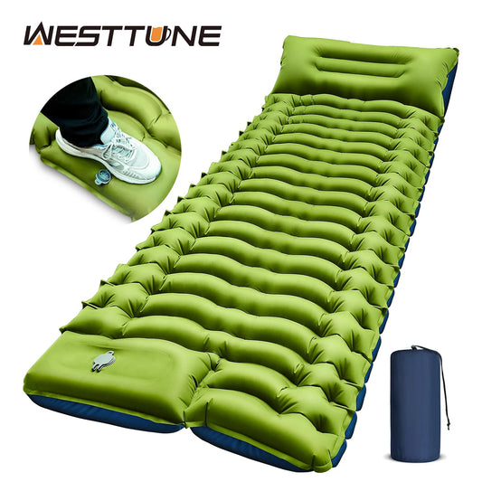 West Tune Ultralightweight Camping Pad With Built In Pump