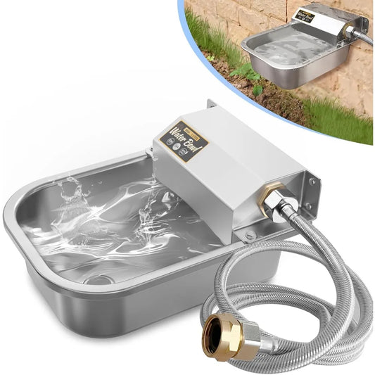 Automatic Dog Water Dispenser Stainless Steel Auto Fill