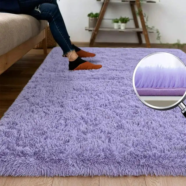 Fluffy Plush Indoor Area Rug for Living Room and Bedroom