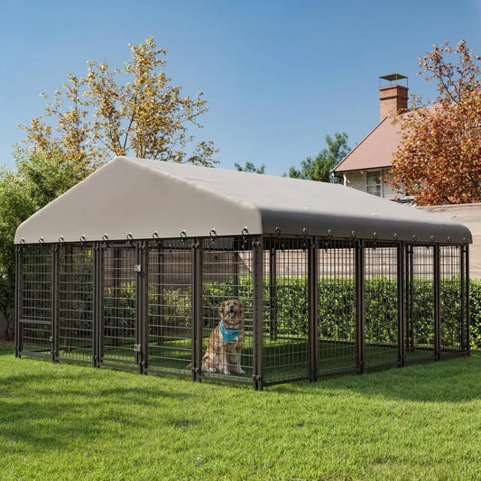 Hignconcerned Heavy Duty Outdoor Dog Kennel With Lock