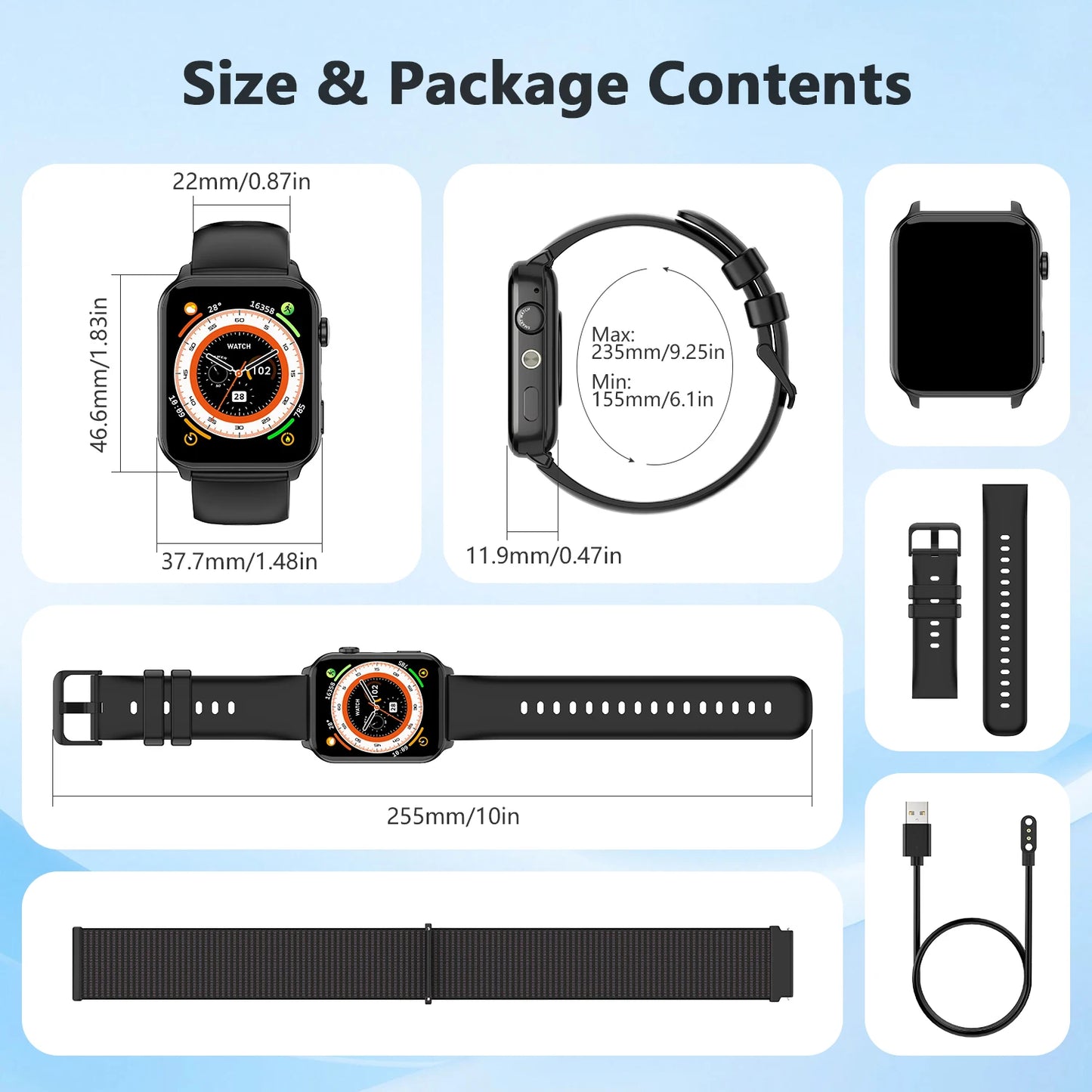 IOWODO Bluetooth Smartwatch R30 Max with LED Flashlight
