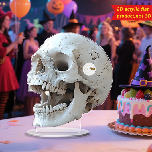 Guangdong Spooky Halloween Skull Acrylic Decor Set Of 3
