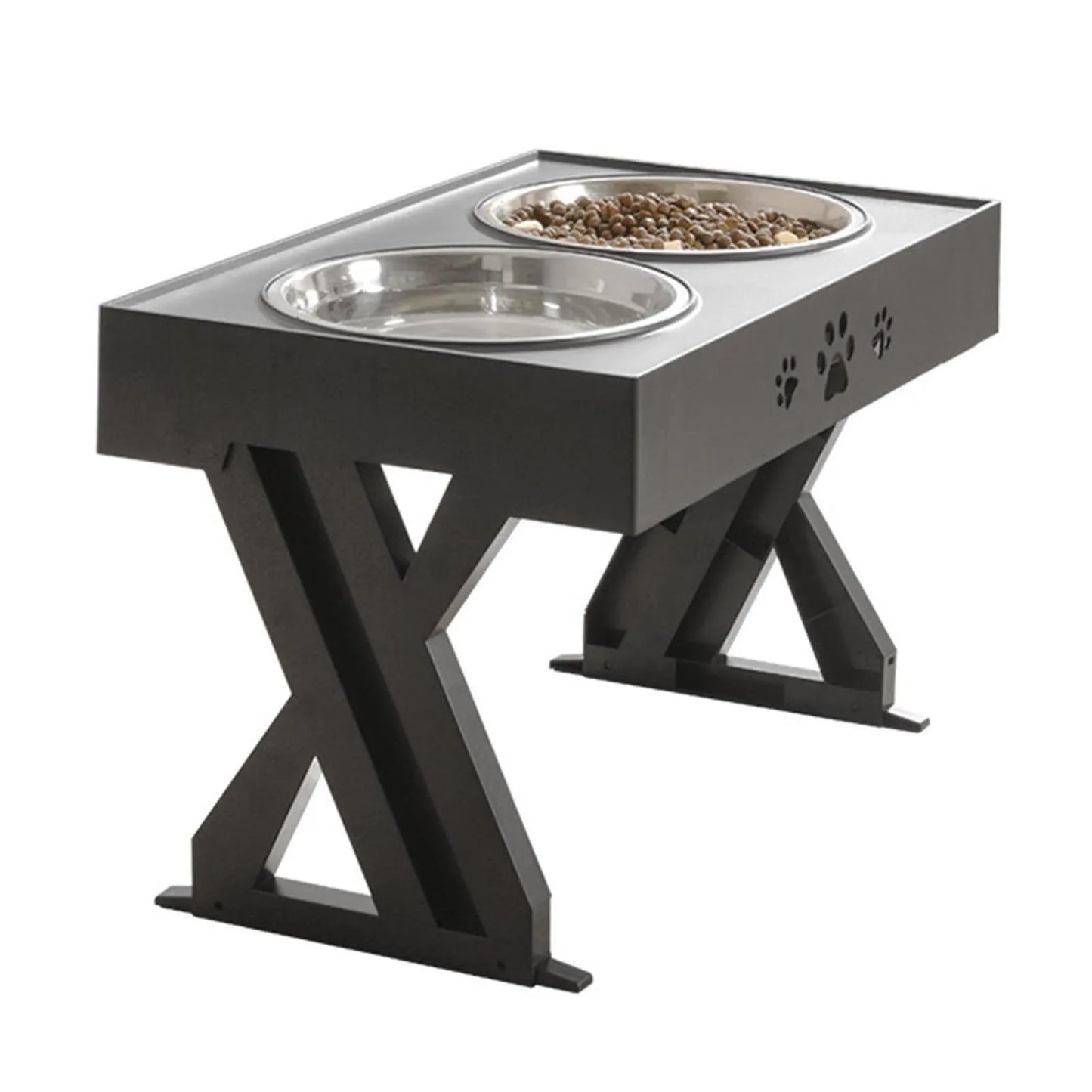 Stainless Steel Elevated Dog Bowl for Healthy Digestion