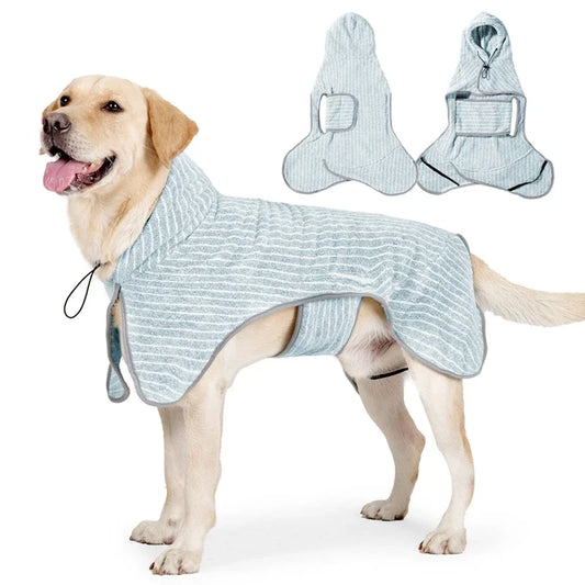Pet Bathrobe Coat for Quick Drying and Comfort