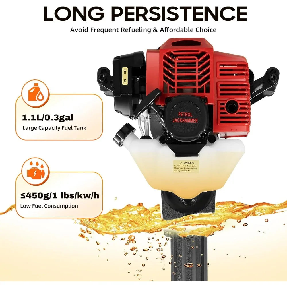 Hign-concerned 52cc Handheld Trencher Digger Machine