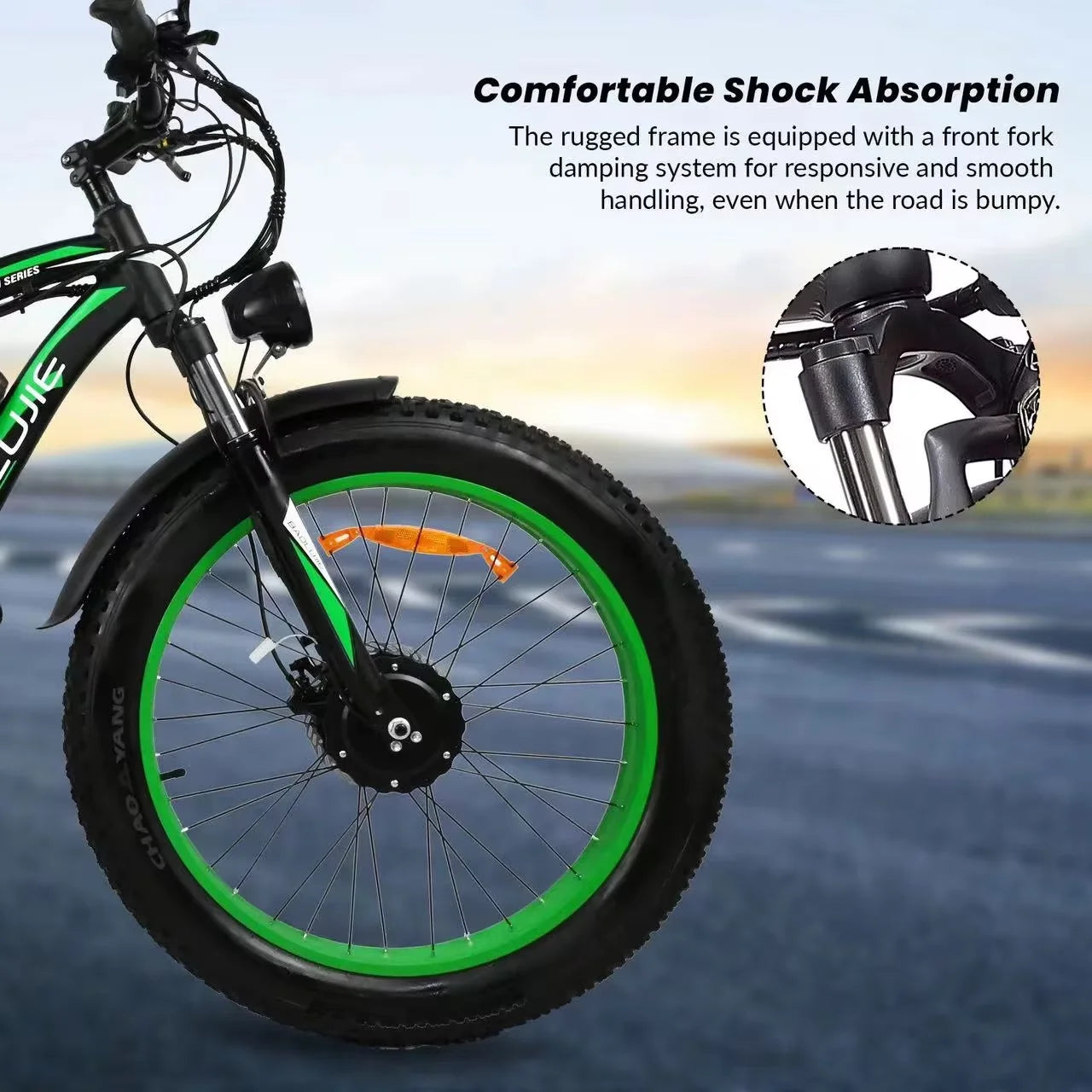 Powerful Electric Bike with Dual Motor and Fat Tires