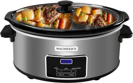 Iosn Programmable Slow Cooker With Keep Warm Digital Timer