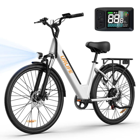 URLIFE 750W E Bike LCD DisplayPanel 7 Speeds Brakes