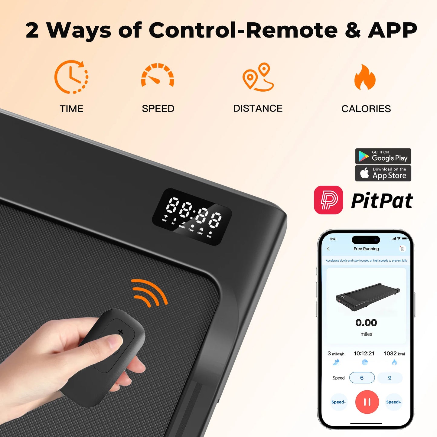 Superun Walking Pad Under Desk Treadmill 2 In 1 Home Office