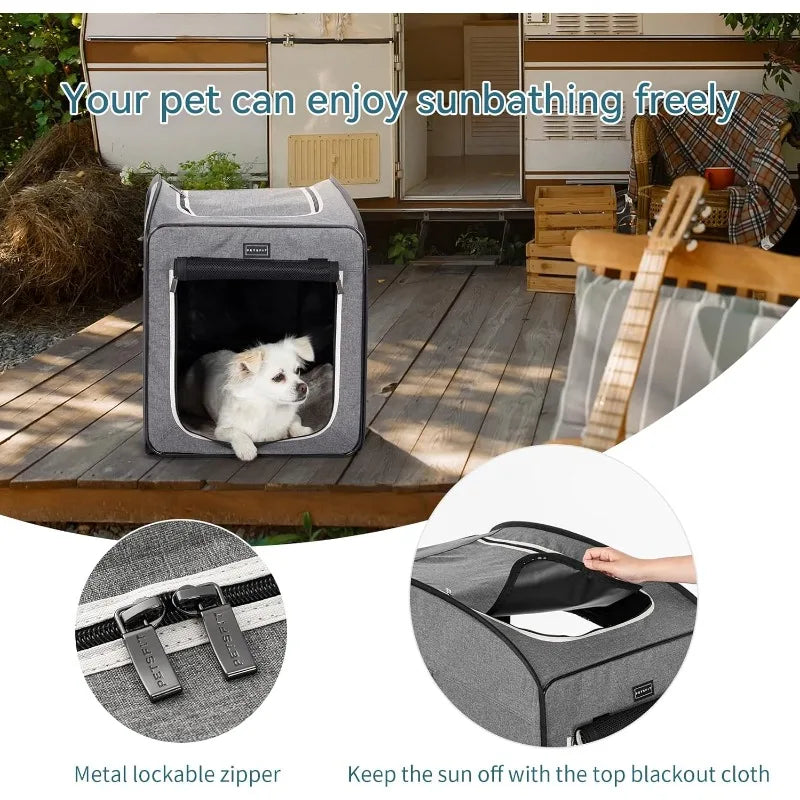 Petsfit Collapsible Pop Up Dog Crate Kennel Portable