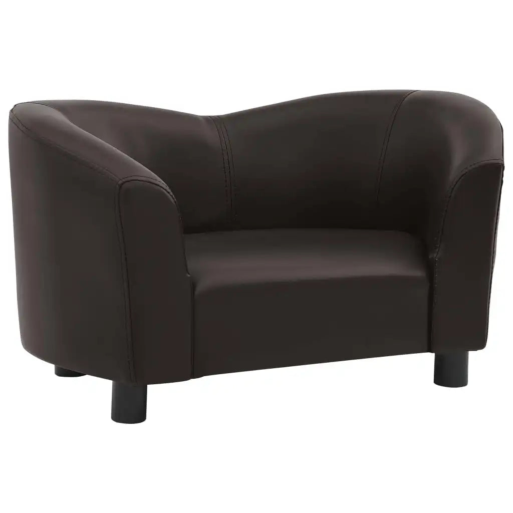 TOPINCNCN Dog Sofa Bed For Residential Use Faux Leather