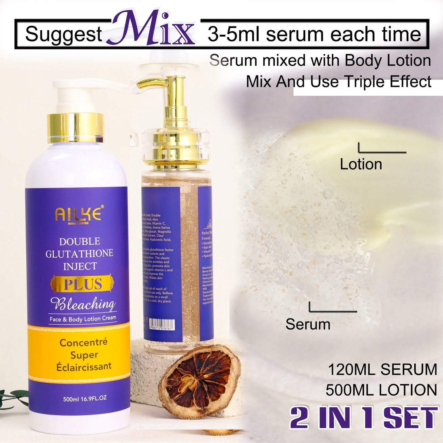 AILKE Anti-Black Spots Brightening Serum for Radiant Complexion