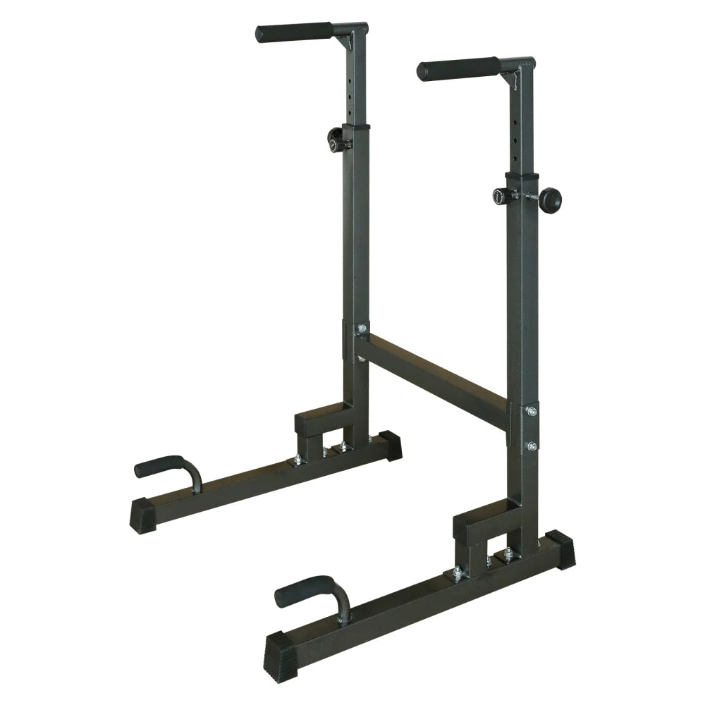Power Tower Dip Station with Adjustable Bench for Strength Training
