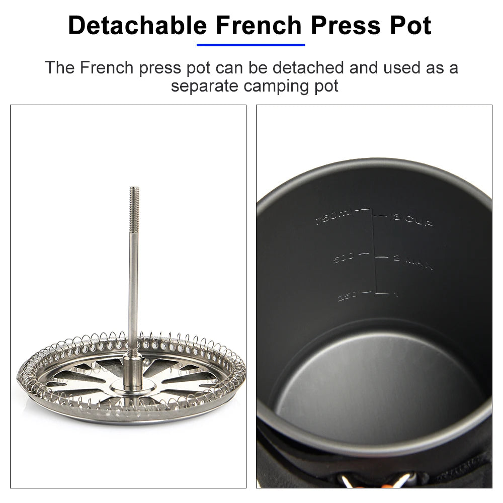 Widesea Propane Camping Stove With Heat Exchanger Cookware