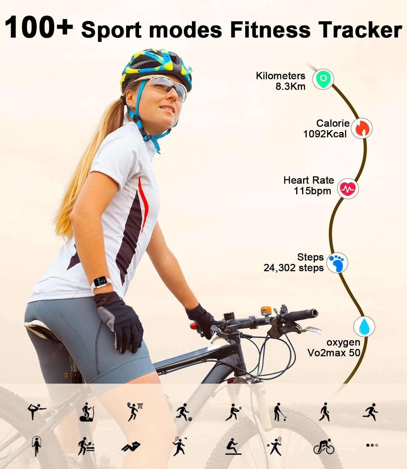 Smart Watch for Women with Fitness Tracker and Call Features