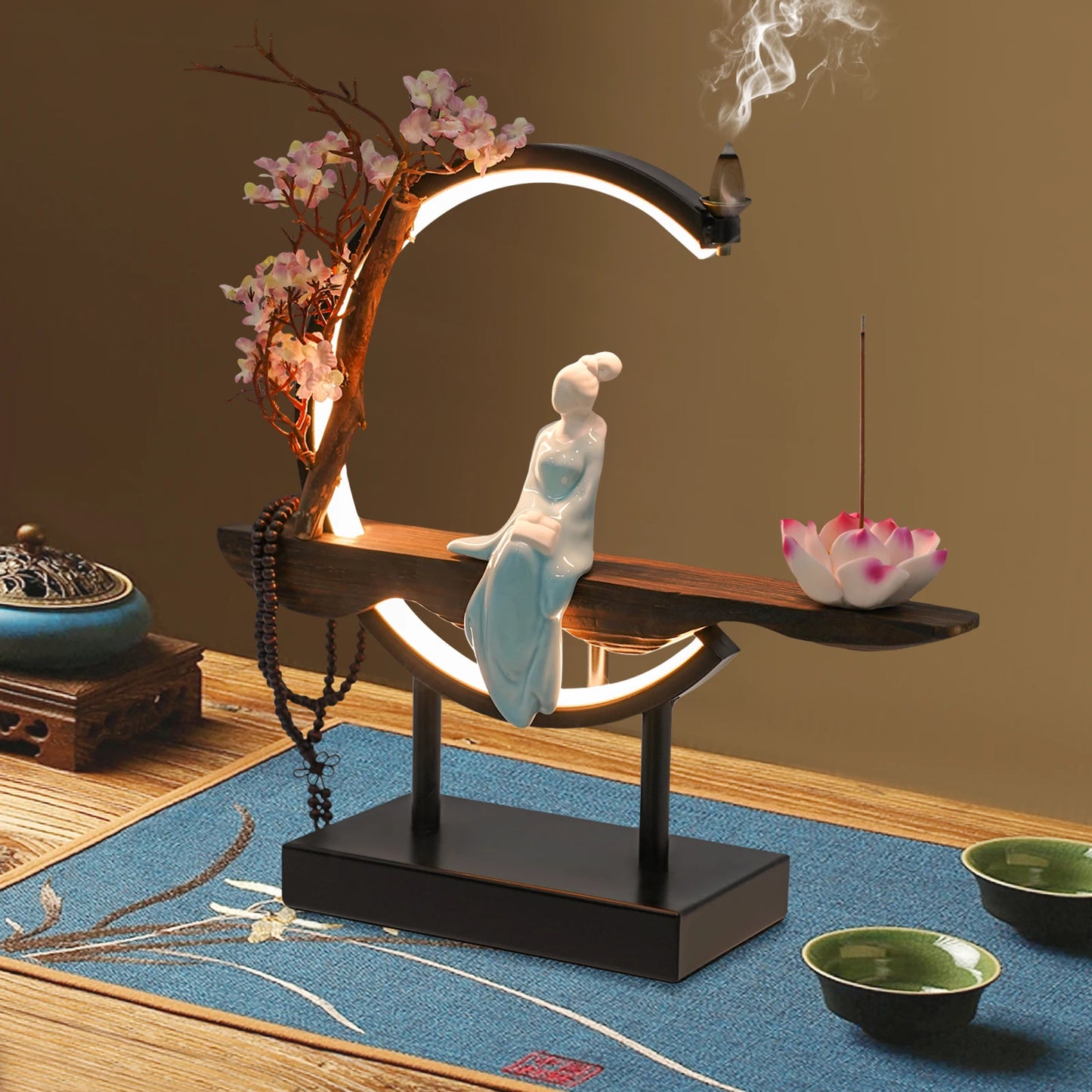 Bymaocar Zen Meditation Incense Burner Set for Tranquil Spaces