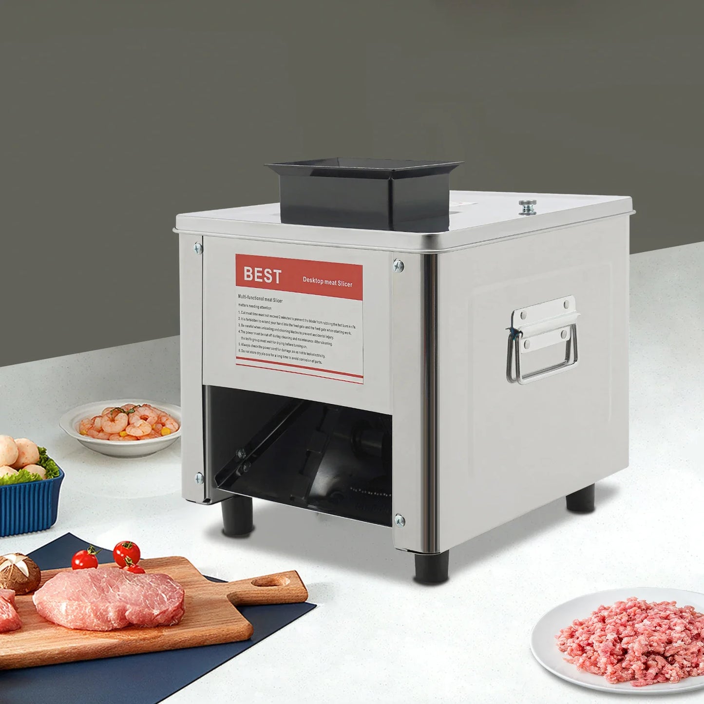 Electric Meat Cutter Machine for Effortless Kitchen Slicing
