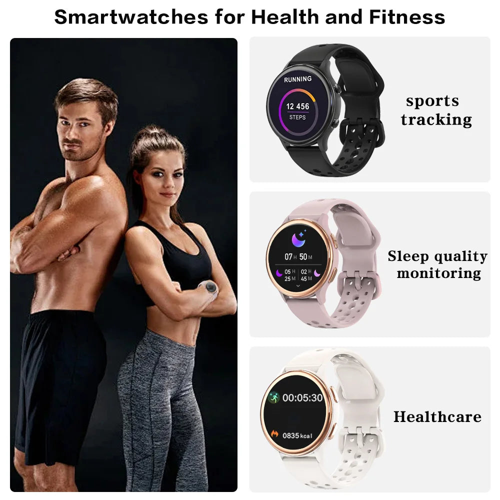 Smartwatch for Women with Fitness Tracking and Health Features